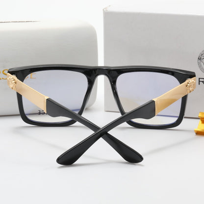 2026 Fashion Metal Emblem Frame Glasses