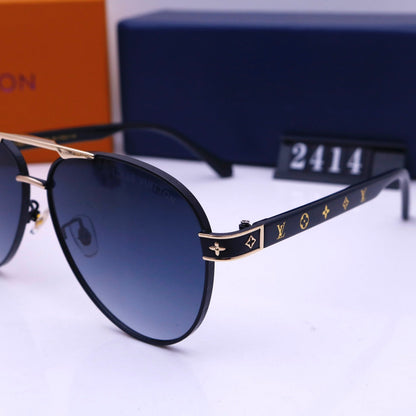 2026 Double Bridge Embossed Frame Sunglasses
