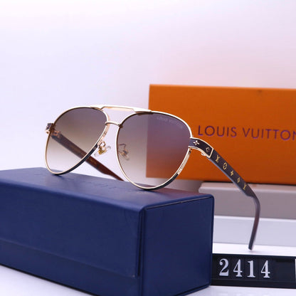 2026 Double Bridge Embossed Frame Sunglasses