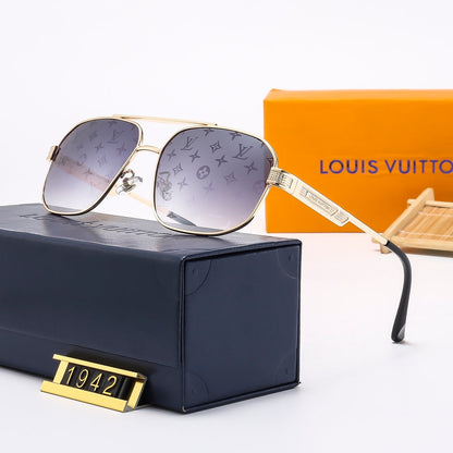 2026 Metal Double Bridge Embossed Sunglasses