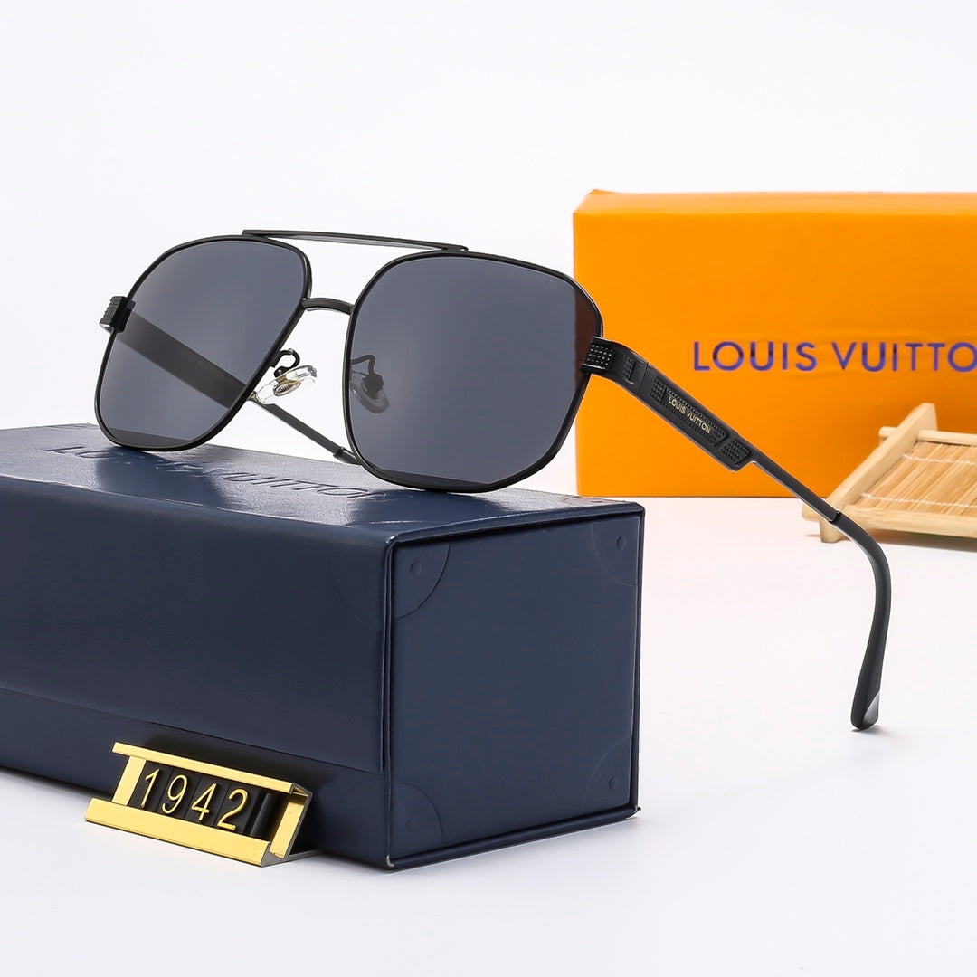 2026 Metal Double Bridge Embossed Sunglasses