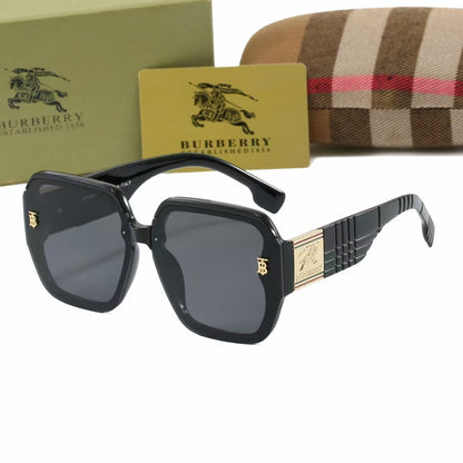 2026 Retro Checkered Square Sunglasses