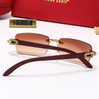 2026 6 Colors Diamond Frameless Sunglasses 2107