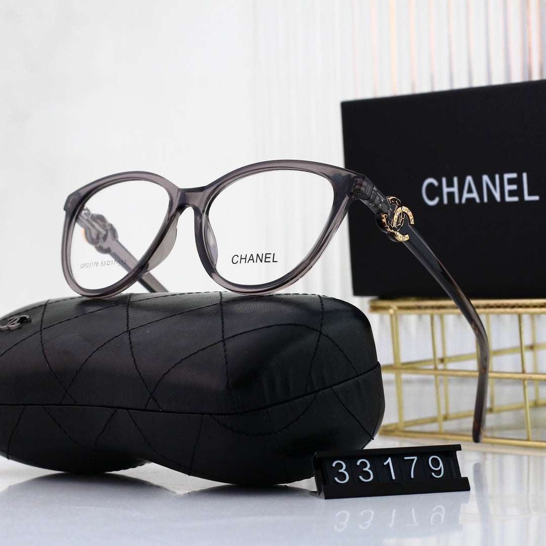2026 Cat-Eye Diamond Metal Logo Glasses