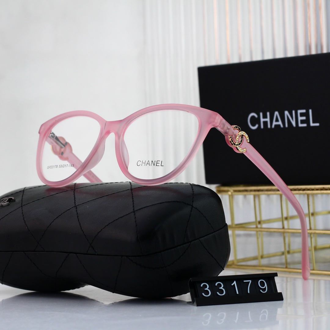 2026 Cat-Eye Diamond Metal Logo Glasses