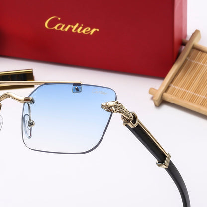 2026 Frameless leopard sunglasses 2115