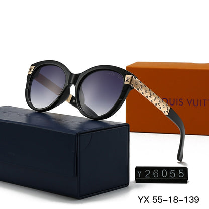 2026 Vintage Embossed Metal Frame Round Sunglasses