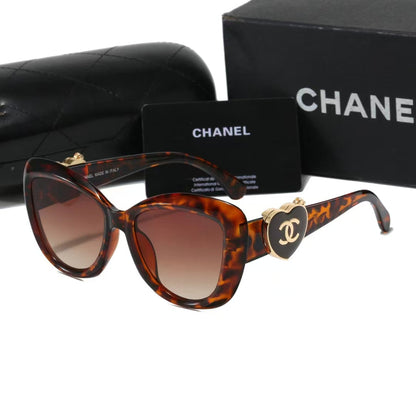 2026 Heart Mirror Butterfly Sunglasses