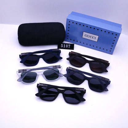 2026 Vintage Square Rectangle Rubber Sunglasses