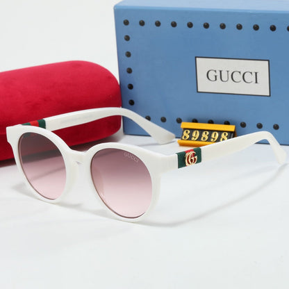 2026 Retro Oval Knitted Stripe G Sunglasses