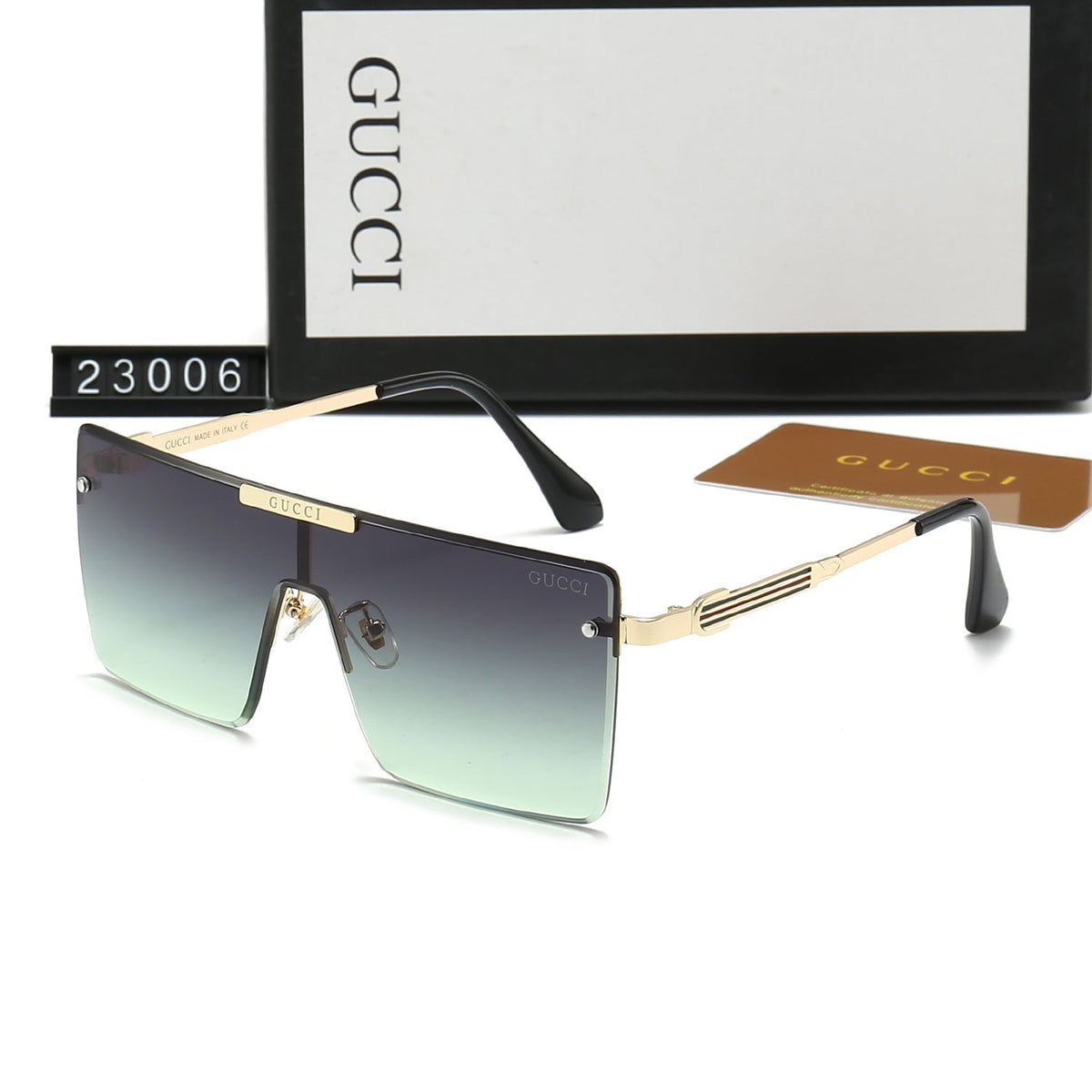 2026 One-Piece Large Frame Square HD Sunglasses