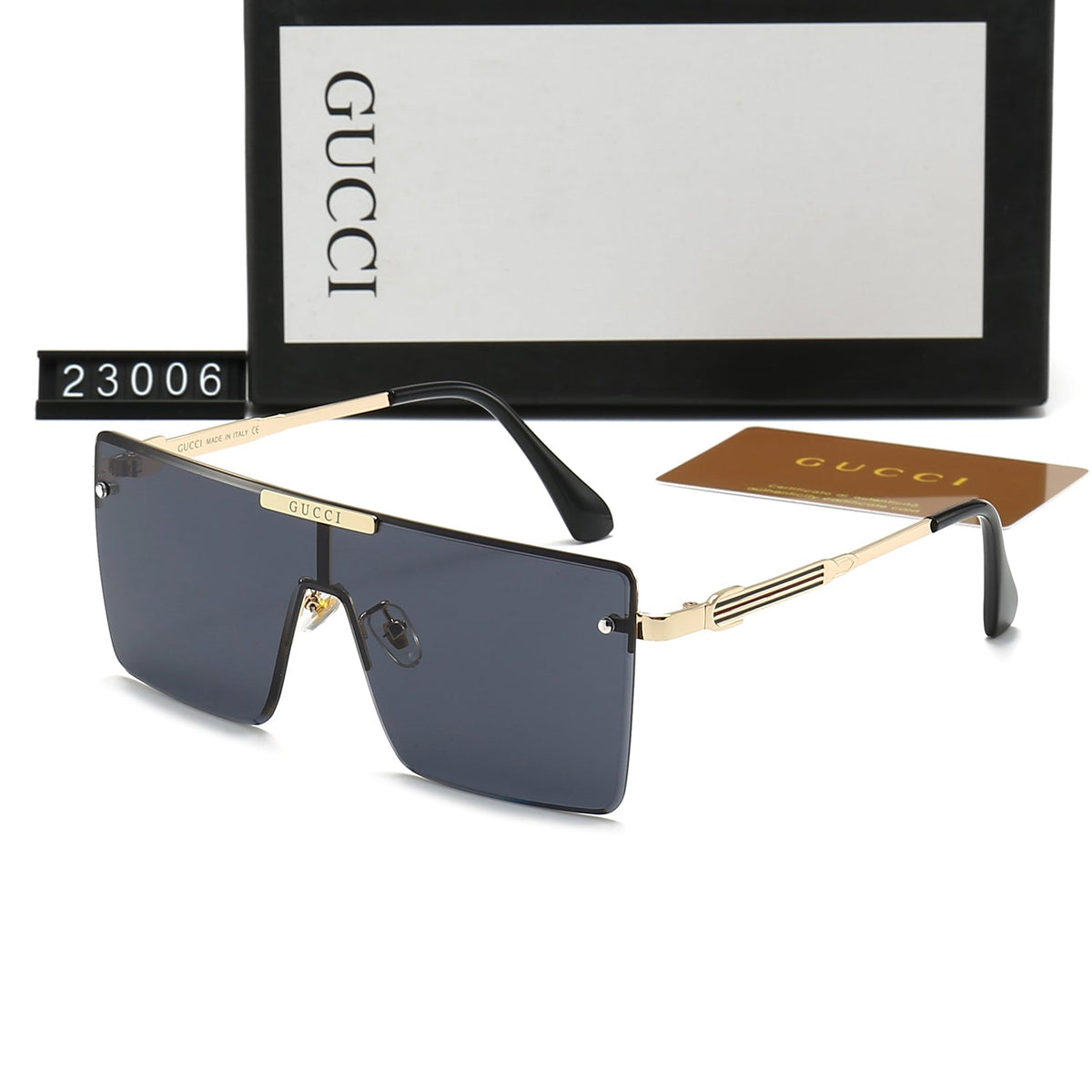 2026 One-Piece Large Frame Square HD Sunglasses