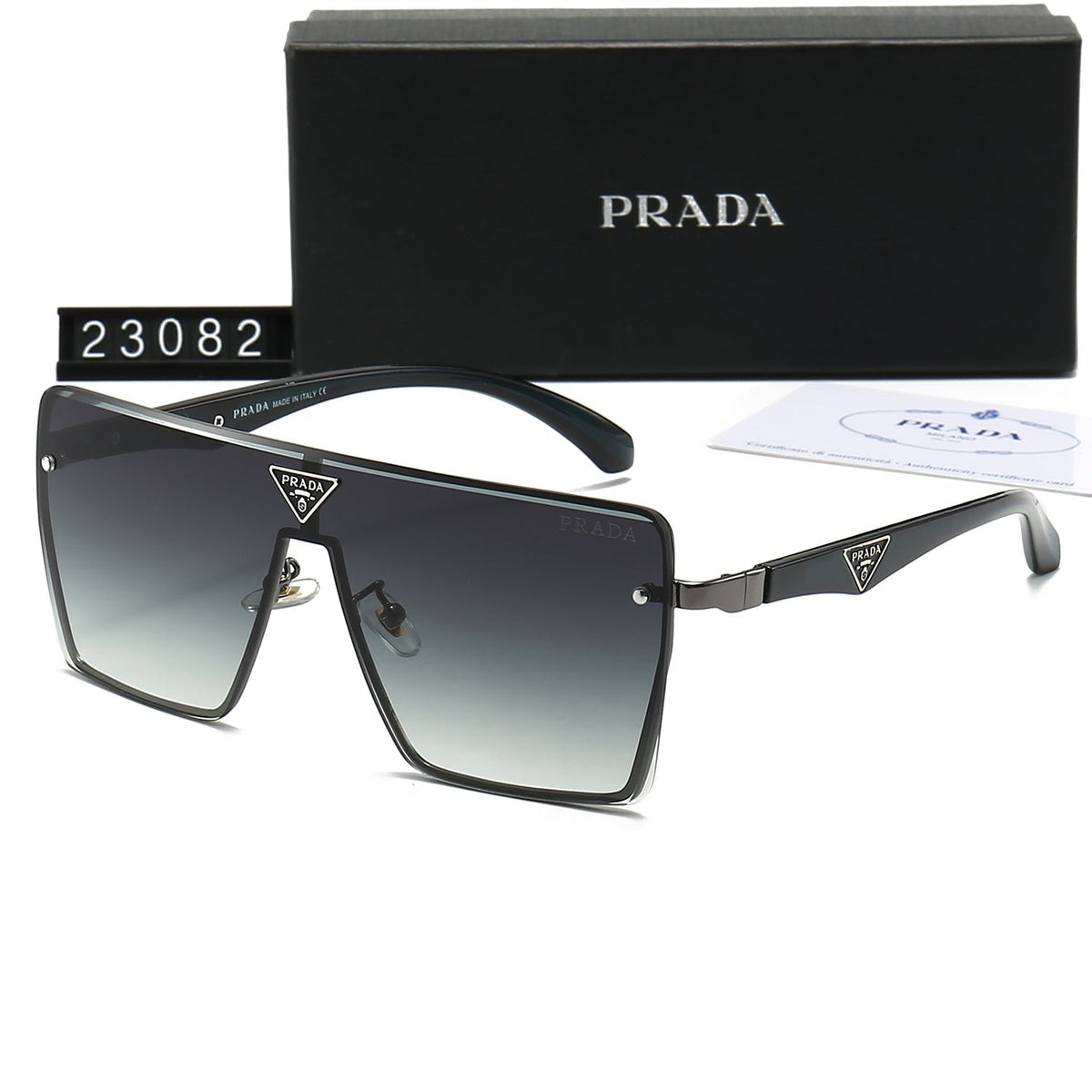 2026 One-Piece Triangle Logo HD Sunglasses