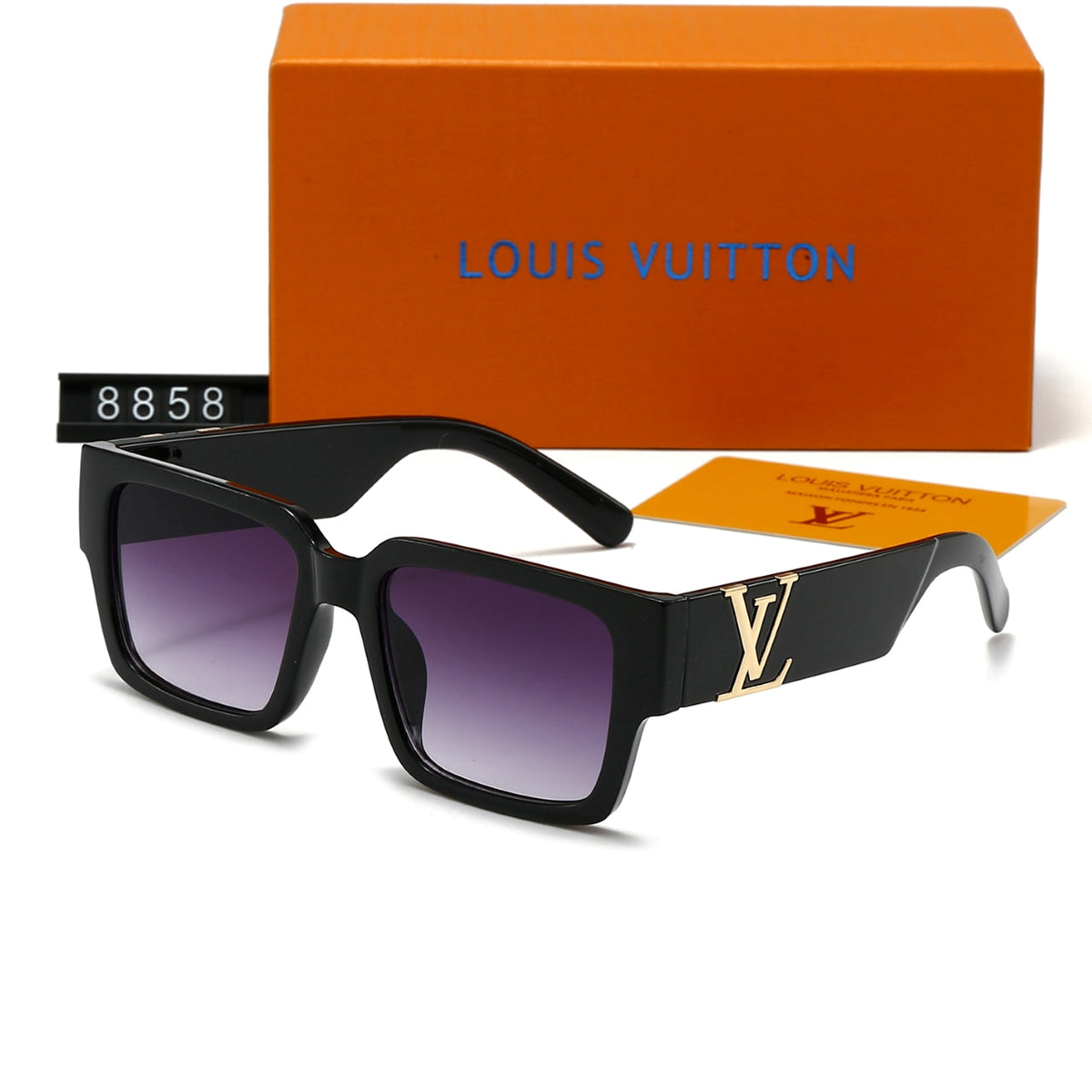 2026 New Square Gradient Millionaire Sunglasses