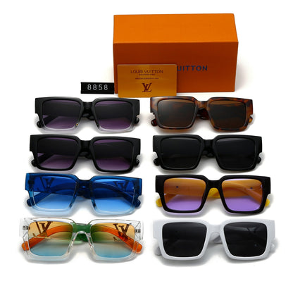 2026 New Square Gradient Millionaire Sunglasses