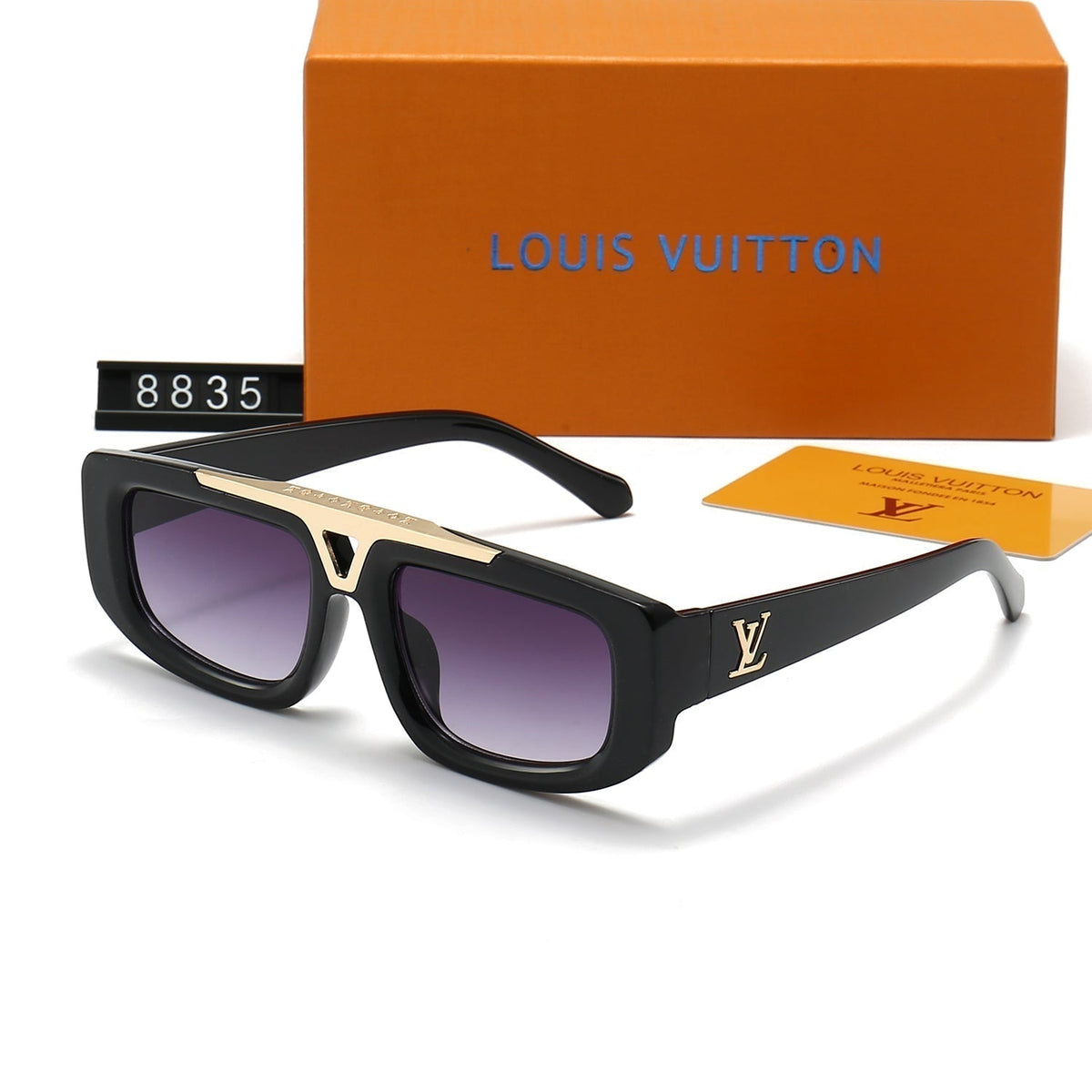 2026 Gradient Acetate Frame Metal Sunglasses