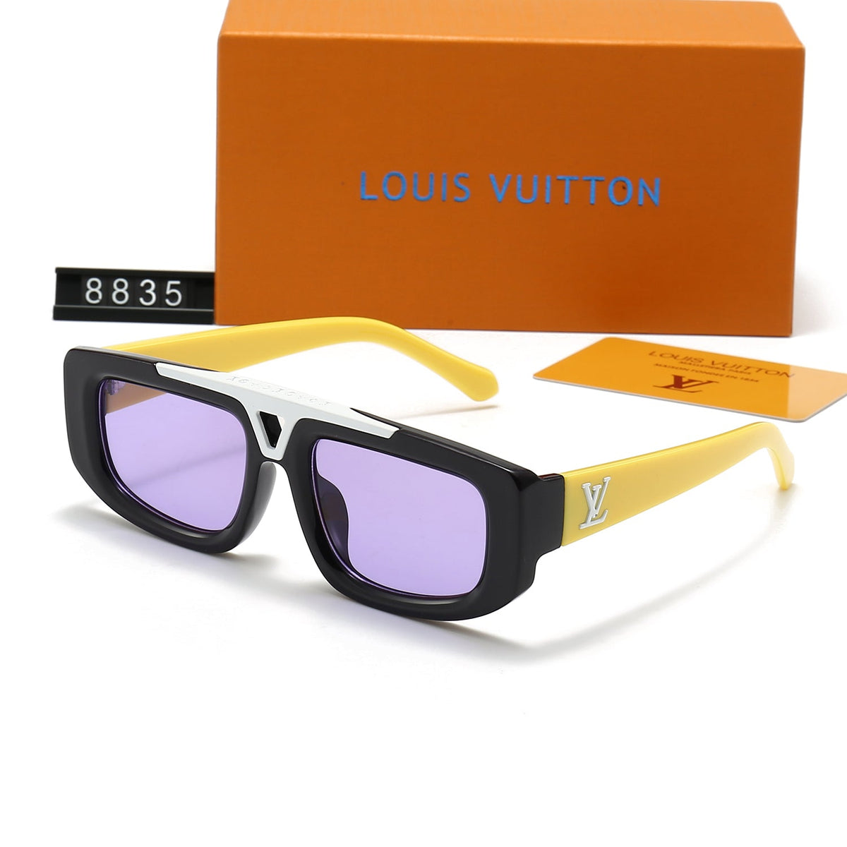 2026 Gradient Acetate Frame Metal Sunglasses