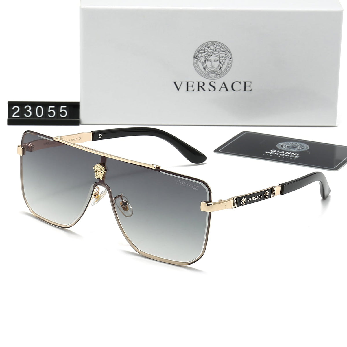 2026 Stylish Emblem One Piece Sunglasses