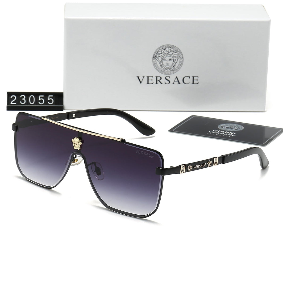 2026 Stylish Emblem One Piece Sunglasses