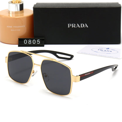 2026 Classic Double Bridge Metal Sunglasses