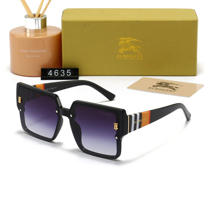 2026 Unisex Fashion Large Frame Plaid Sunglasses