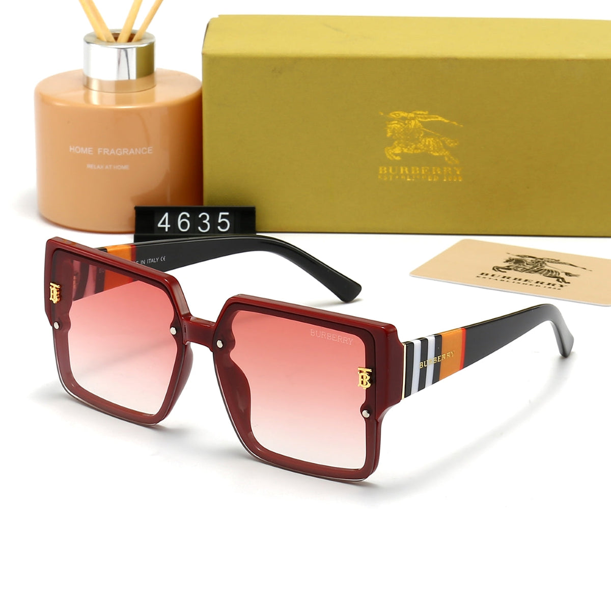 2026 Unisex Fashion Large Frame Plaid Sunglasses